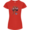Pi Pirate Funny Maths Equation Geek Nerd Womens Petite Cut T-Shirt Red