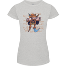 Pi Pirate Funny Maths Equation Geek Nerd Womens Petite Cut T-Shirt Sports Grey