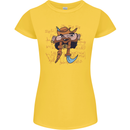 Pi Pirate Funny Maths Equation Geek Nerd Womens Petite Cut T-Shirt Yellow