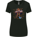 Pi Pirate Funny Maths Equation Geek Nerd Womens Wider Cut T-Shirt Black