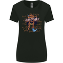 Pi Pirate Funny Maths Equation Geek Nerd Womens Wider Cut T-Shirt Black
