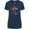 Pi Pirate Funny Maths Equation Geek Nerd Womens Wider Cut T-Shirt Navy Blue