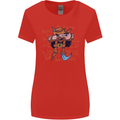 Pi Pirate Funny Maths Equation Geek Nerd Womens Wider Cut T-Shirt Red