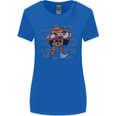Pi Pirate Funny Maths Equation Geek Nerd Womens Wider Cut T-Shirt Royal Blue