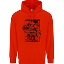 Pick Your Poison Beer Alcohol Skeleton Skull Childrens Kids Hoodie Bright Red