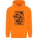 Pick Your Poison Beer Alcohol Skeleton Skull Childrens Kids Hoodie Orange