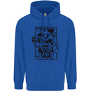 Pick Your Poison Beer Alcohol Skeleton Skull Childrens Kids Hoodie Royal Blue