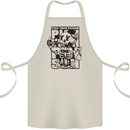 Pick Your Poison Beer Alcohol Skeleton Skull Cotton Apron 100% Organic Natural