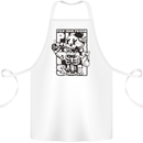 Pick Your Poison Beer Alcohol Skeleton Skull Cotton Apron 100% Organic White