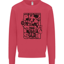 Pick Your Poison Beer Alcohol Skeleton Skull Kids Sweatshirt Jumper Heliconia