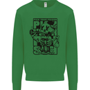 Pick Your Poison Beer Alcohol Skeleton Skull Kids Sweatshirt Jumper Irish Green