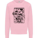 Pick Your Poison Beer Alcohol Skeleton Skull Kids Sweatshirt Jumper Light Pink