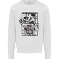 Pick Your Poison Beer Alcohol Skeleton Skull Kids Sweatshirt Jumper White