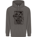 Pick Your Poison Beer Alcohol Skeleton Skull Mens 80% Cotton Hoodie Charcoal