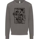 Pick Your Poison Beer Alcohol Skeleton Skull Mens Sweatshirt Jumper Charcoal