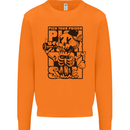 Pick Your Poison Beer Alcohol Skeleton Skull Mens Sweatshirt Jumper Orange