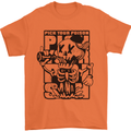 Pick Your Poison Beer Alcohol Skeleton Skull Mens T-Shirt 100% Cotton Orange