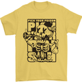 Pick Your Poison Beer Alcohol Skeleton Skull Mens T-Shirt 100% Cotton Yellow