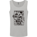 Pick Your Poison Beer Alcohol Skeleton Skull Mens Vest Tank Top Sports Grey