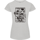 Pick Your Poison Beer Alcohol Skeleton Skull Womens Petite Cut T-Shirt Sports Grey