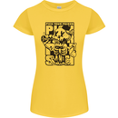 Pick Your Poison Beer Alcohol Skeleton Skull Womens Petite Cut T-Shirt Yellow