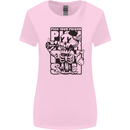 Pick Your Poison Beer Alcohol Skeleton Skull Womens Wider Cut T-Shirt Light Pink