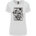 Pick Your Poison Beer Alcohol Skeleton Skull Womens Wider Cut T-Shirt White