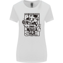 Pick Your Poison Beer Alcohol Skeleton Skull Womens Wider Cut T-Shirt White