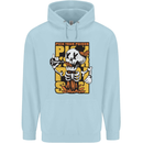 Pick Your Poison Beer Alcohol Skull Skeleton Childrens Kids Hoodie Light Blue