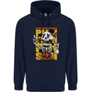 Pick Your Poison Beer Alcohol Skull Skeleton Childrens Kids Hoodie Navy Blue