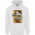 Pick Your Poison Beer Alcohol Skull Skeleton Childrens Kids Hoodie White