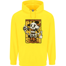 Pick Your Poison Beer Alcohol Skull Skeleton Childrens Kids Hoodie Yellow