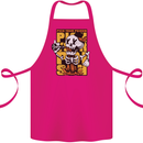 Pick Your Poison Beer Alcohol Skull Skeleton Cotton Apron 100% Organic Pink