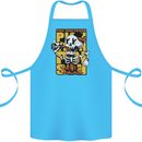 Pick Your Poison Beer Alcohol Skull Skeleton Cotton Apron 100% Organic Turquoise