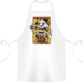 Pick Your Poison Beer Alcohol Skull Skeleton Cotton Apron 100% Organic White