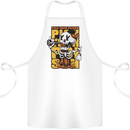 Pick Your Poison Beer Alcohol Skull Skeleton Cotton Apron 100% Organic White