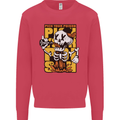 Pick Your Poison Beer Alcohol Skull Skeleton Kids Sweatshirt Jumper Heliconia
