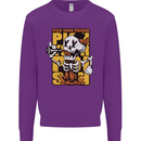 Pick Your Poison Beer Alcohol Skull Skeleton Kids Sweatshirt Jumper Purple