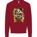 Pick Your Poison Beer Alcohol Skull Skeleton Kids Sweatshirt Jumper Red