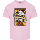 Pick Your Poison Beer Alcohol Skull Skeleton Kids T-Shirt Childrens Light Pink
