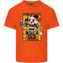 Pick Your Poison Beer Alcohol Skull Skeleton Kids T-Shirt Childrens Orange