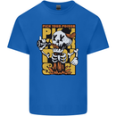 Pick Your Poison Beer Alcohol Skull Skeleton Kids T-Shirt Childrens Royal Blue