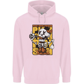 Pick Your Poison Beer Alcohol Skull Skeleton Mens 80% Cotton Hoodie Light Pink