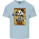 Pick Your Poison Beer Alcohol Skull Skeleton Mens Cotton T-Shirt Tee Top Light Blue