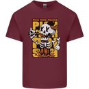 Pick Your Poison Beer Alcohol Skull Skeleton Mens Cotton T-Shirt Tee Top Maroon