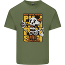 Pick Your Poison Beer Alcohol Skull Skeleton Mens Cotton T-Shirt Tee Top Military Green