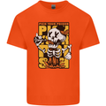 Pick Your Poison Beer Alcohol Skull Skeleton Mens Cotton T-Shirt Tee Top Orange