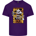 Pick Your Poison Beer Alcohol Skull Skeleton Mens Cotton T-Shirt Tee Top Purple