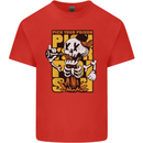 Pick Your Poison Beer Alcohol Skull Skeleton Mens Cotton T-Shirt Tee Top Red