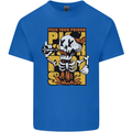 Pick Your Poison Beer Alcohol Skull Skeleton Mens Cotton T-Shirt Tee Top Royal Blue